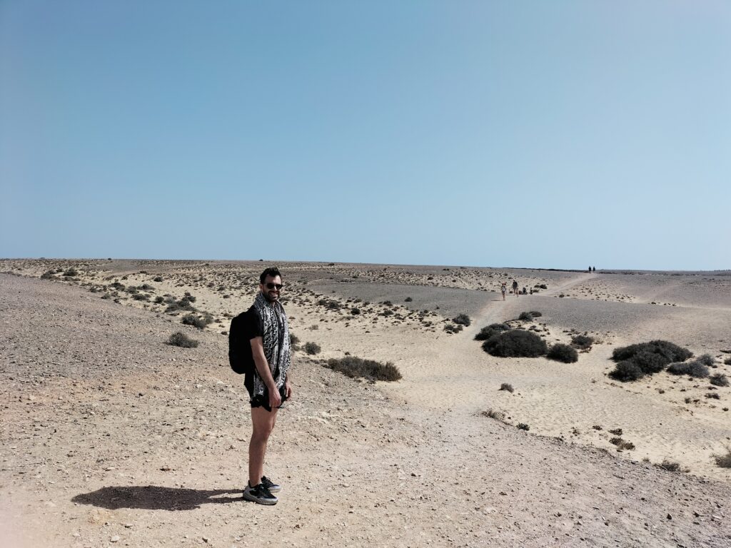 Tiziano on the way to Papagayo beach.