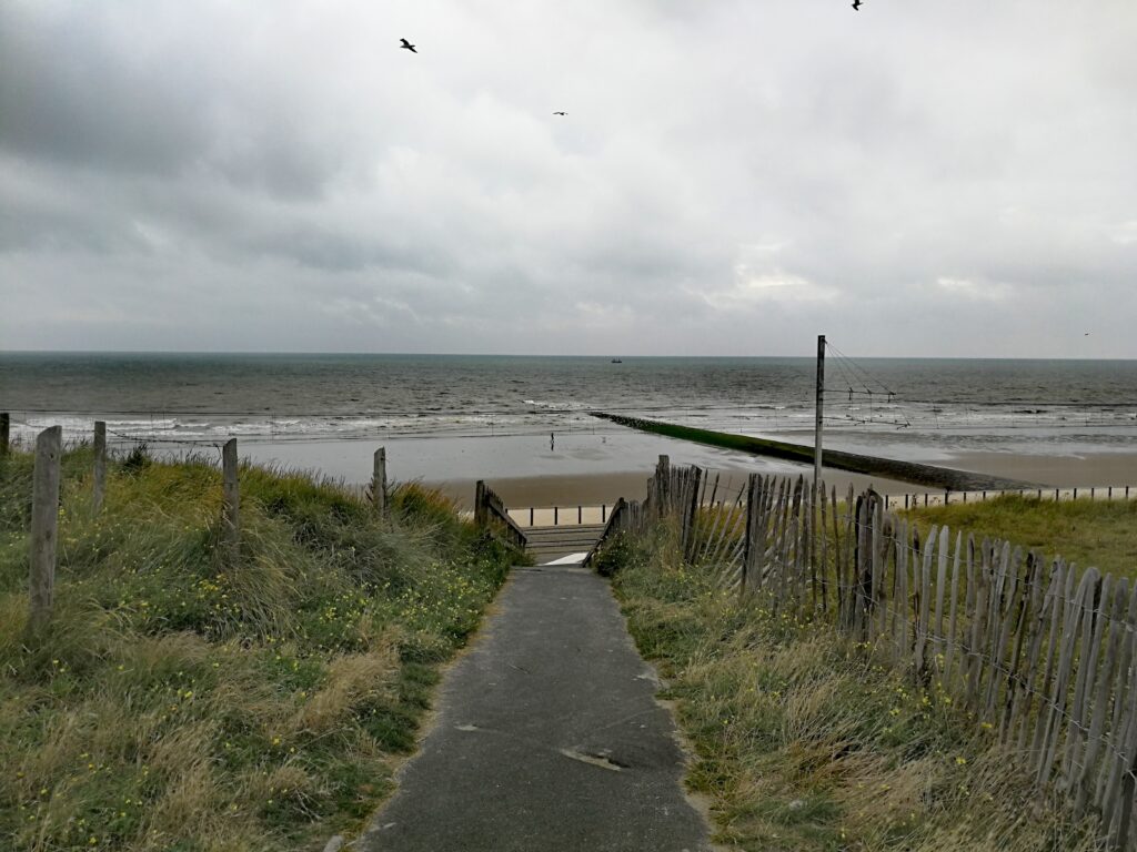 View of the North Sea near Ostend.