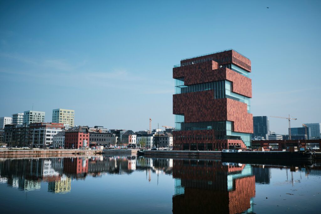 The MAS in the centre of the picture and other buildings nearby.