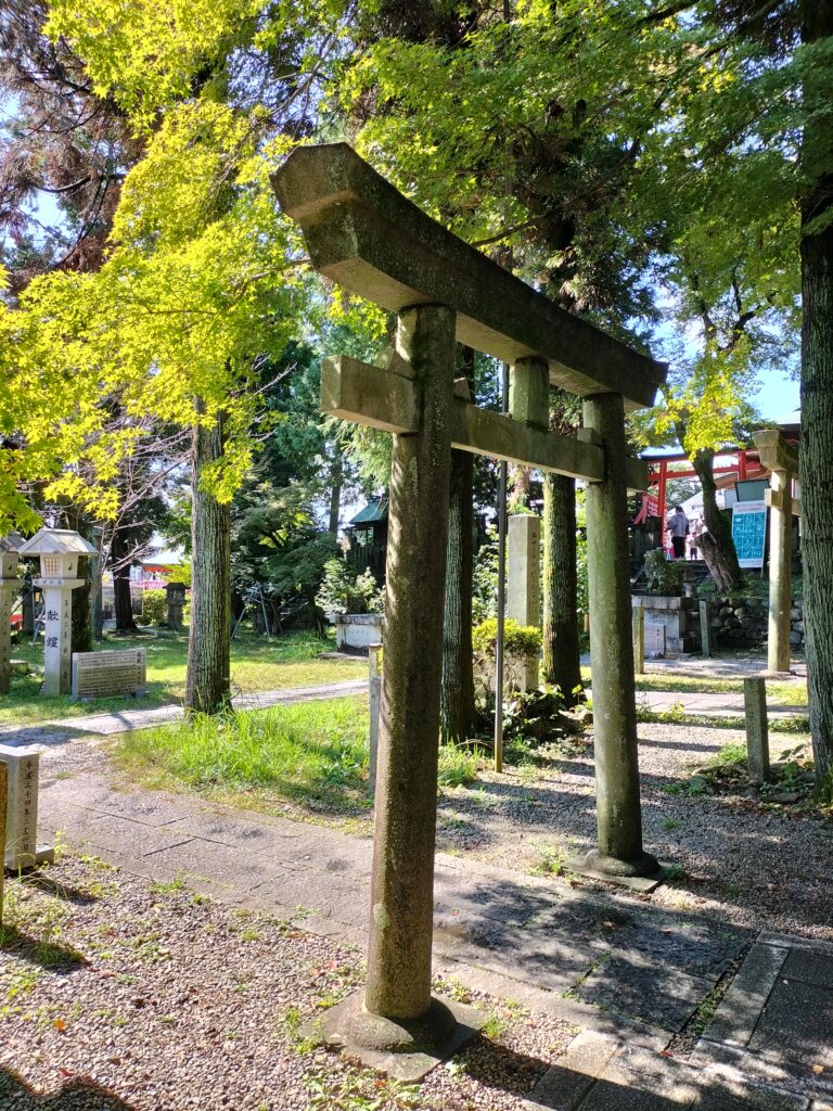 A torii inside the Inuyama Castle area.