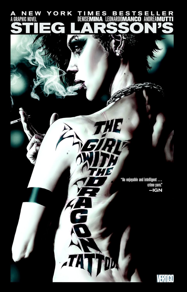 The cover of The girl with the dragon tattoo