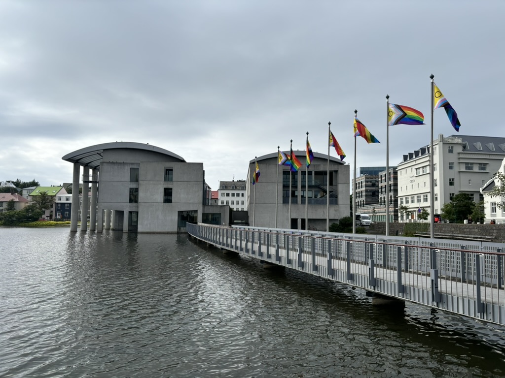 Entrance path of the City Hall.