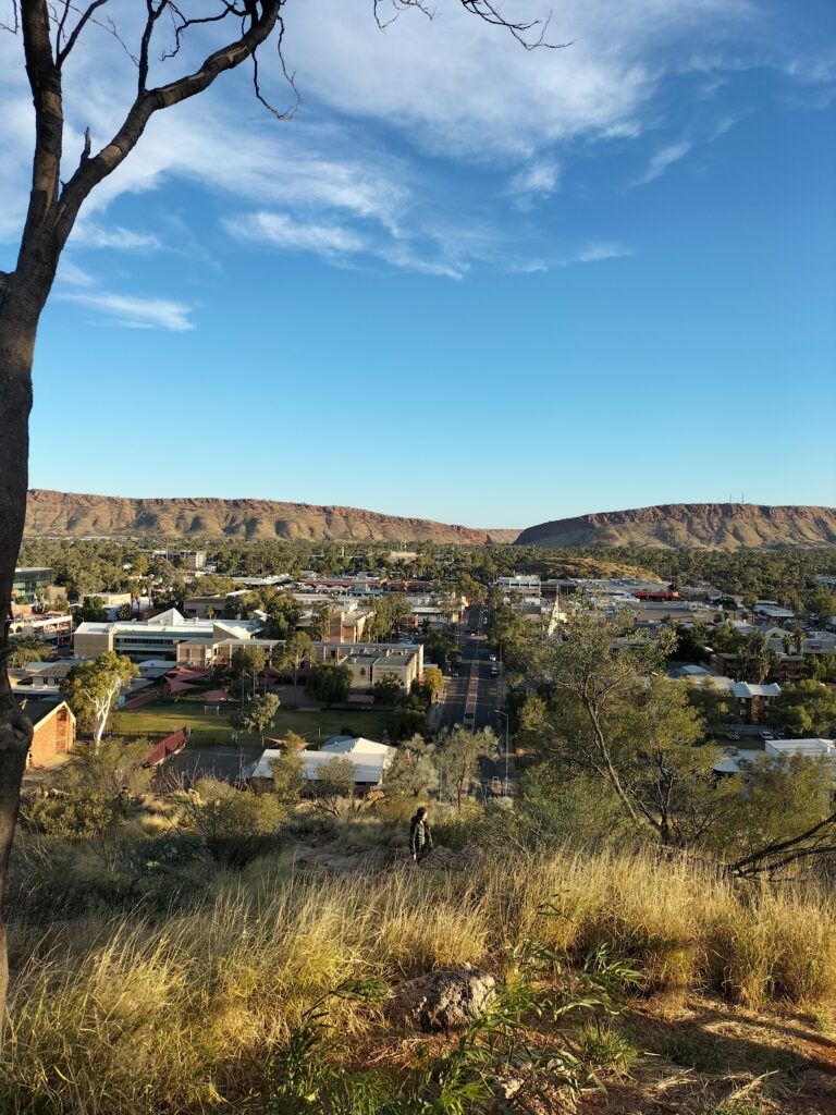 View from Anzac Hill of the MacDonnell Ranges.