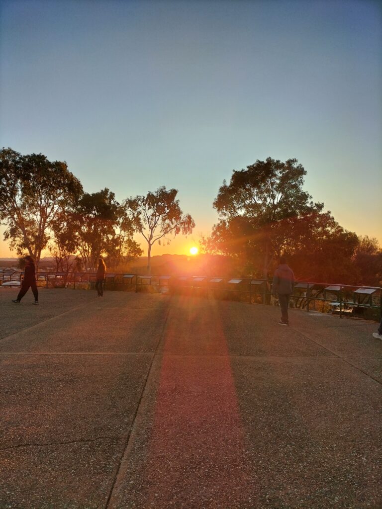 Sunset at Anzac Hill.