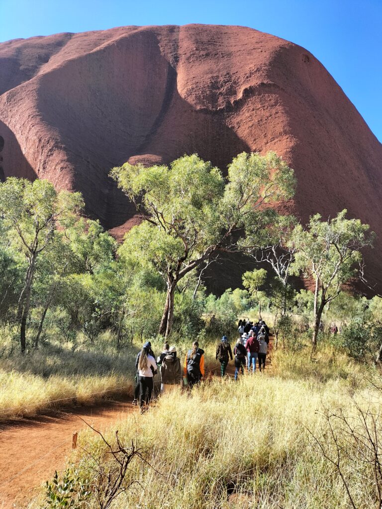 Start of the Mala Walk at Uluru.