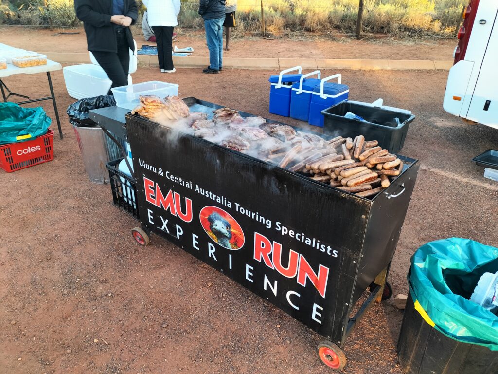 Emu Run BBQ at Uluru.