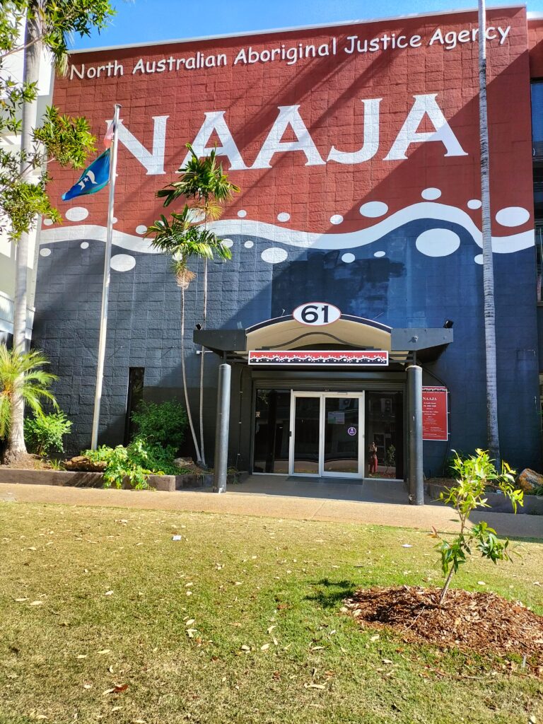 External facade of NAAJA in Darwin.