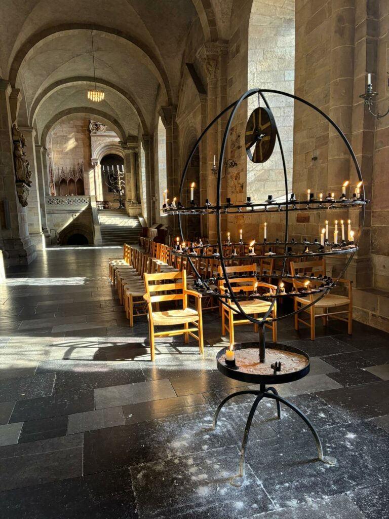 View of the interior of the cathedral.