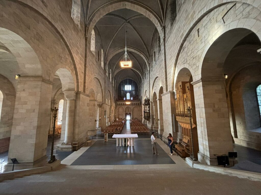 View of the interior of the cathedral.