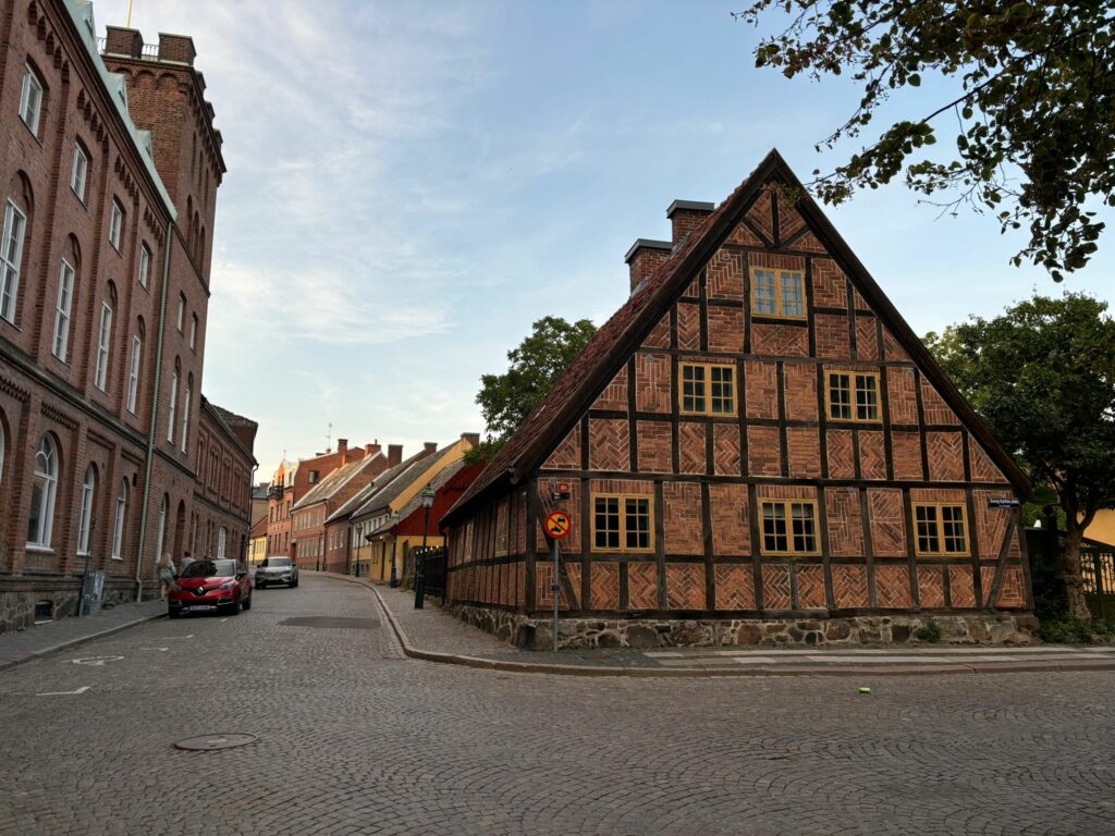 Half-timbered house in the centre of Lund.