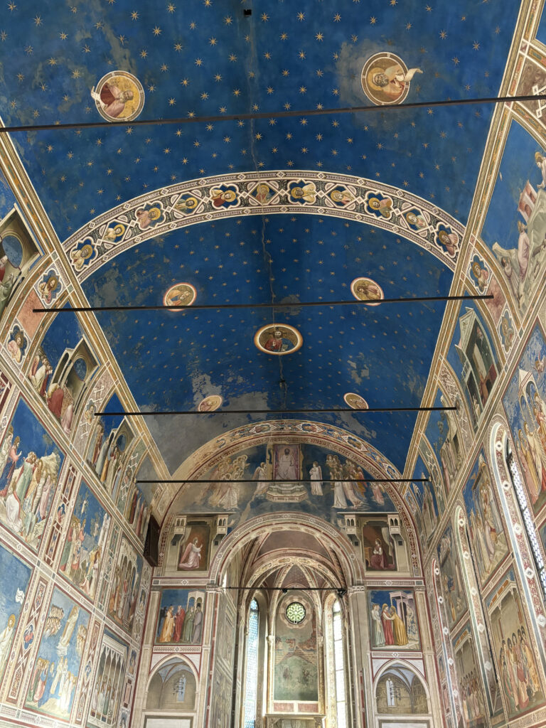 Image of fresco of Giotto on the ceiling of the Cappella degli Scrovegni.