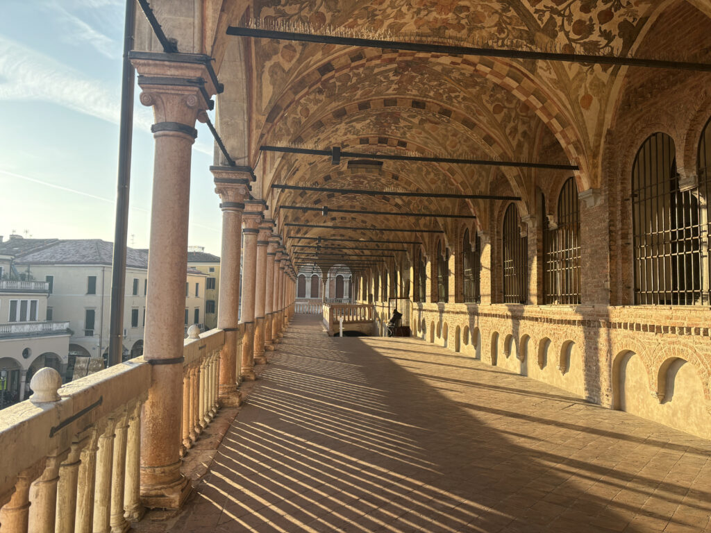 View of the loggia of Palazzo della Ragione.