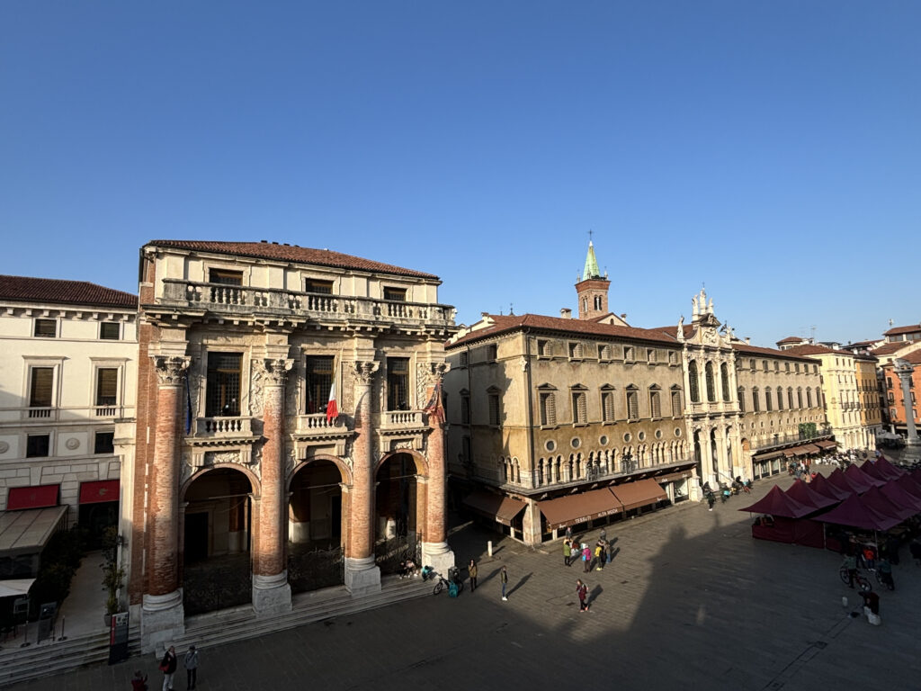 View of the Piazza dei Signori from Basilica Palladiana.