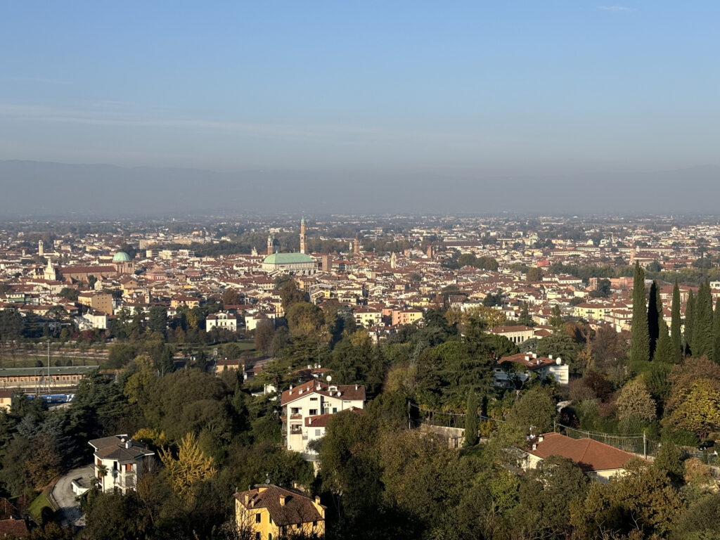 Panoramic view of Vicenza from Santuario di Monte Berico.