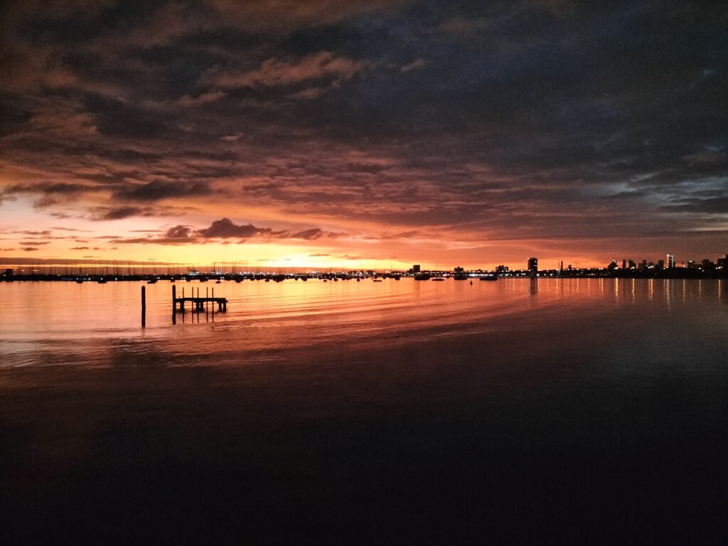 Sunset from St. Kilda Pier.