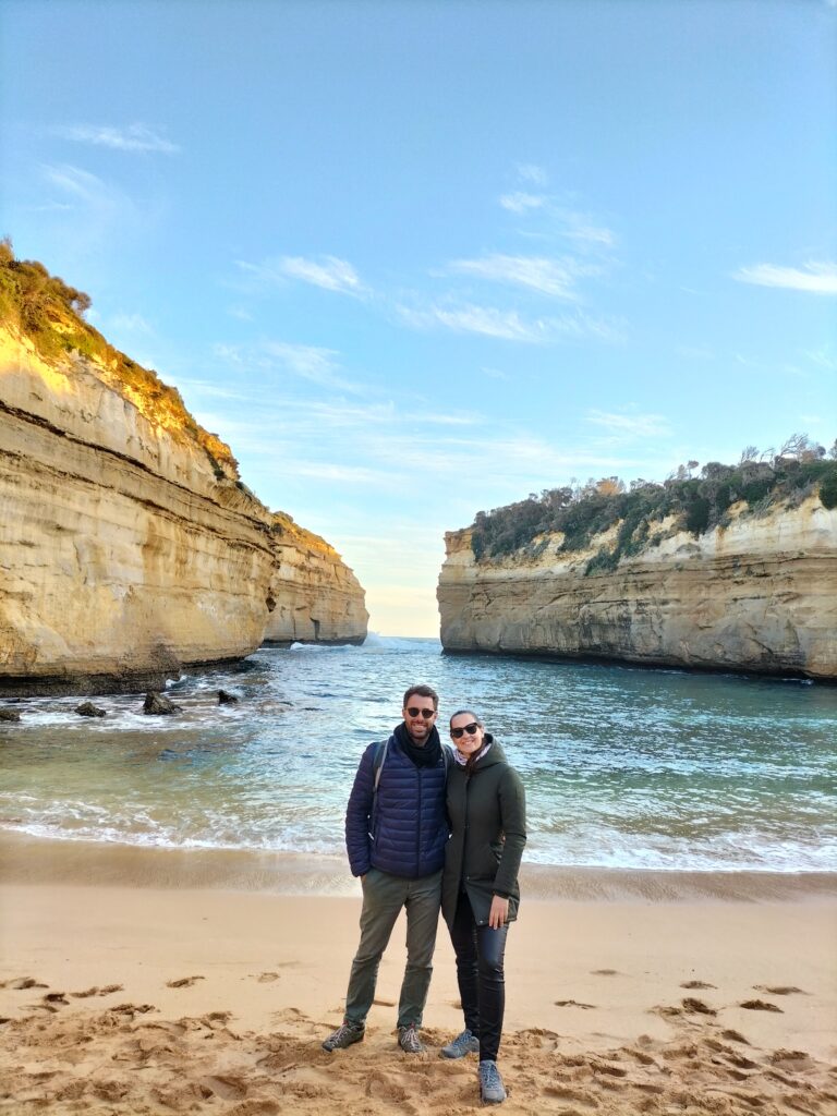 Tiziano and Claudia at Loch Ard Gorge.