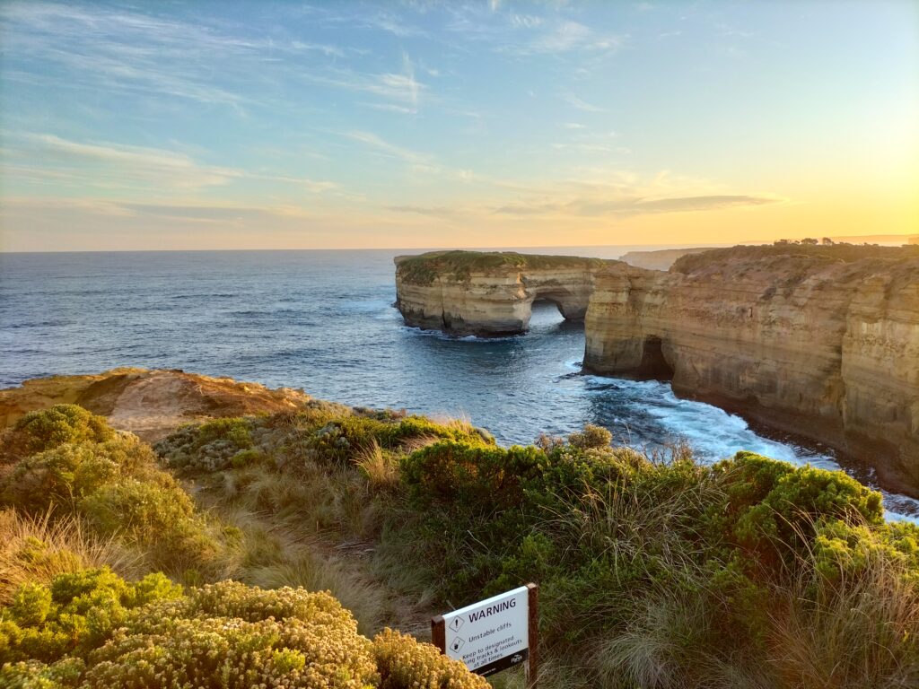 Sunset at Loch Ard Gorge.