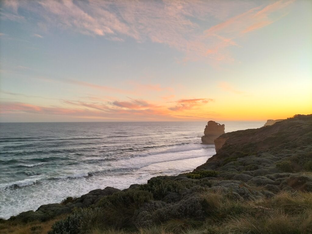 Sunset at Loch Ard Gorge.